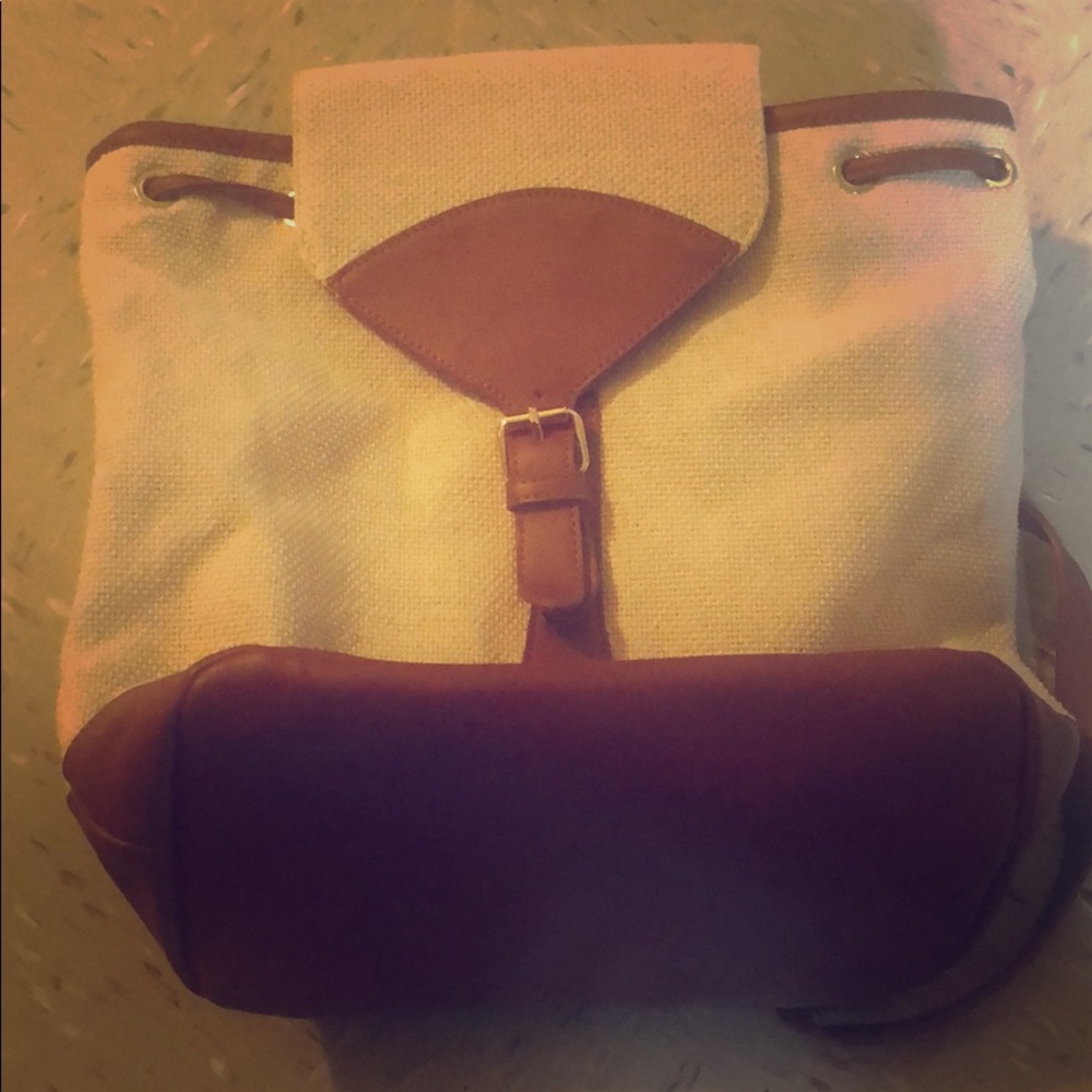 This is a brand new beige and brown just fab bag